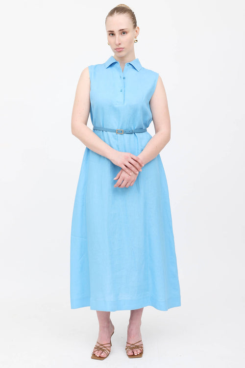 Loro Piana Linen Belted Dress