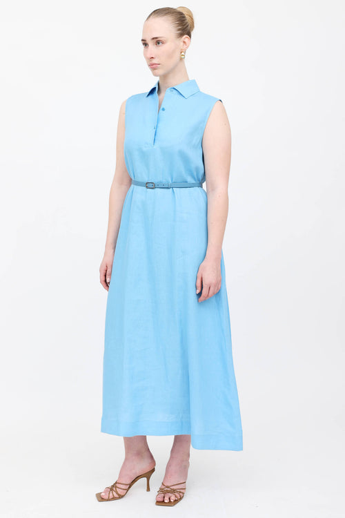 Loro Piana Linen Belted Dress