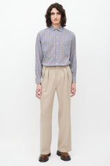 Loro Piana Blue & Multicolour Check Shirt
