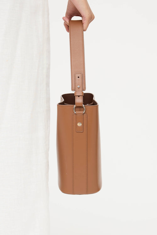 Loro Piana Leather Artemis Bucket Bag