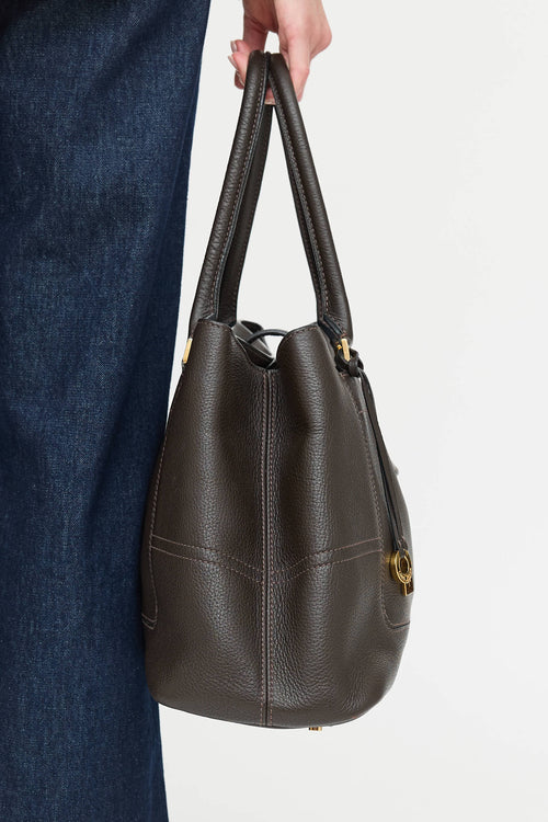 Loro Piana Leather Bellevue Tote Bag
