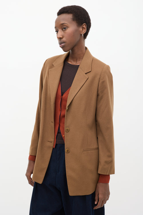 Brown Wool Blazer