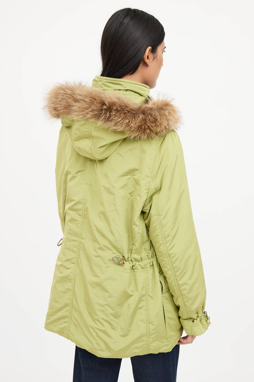 Loro PianaNylon Hooded Fur Jacket