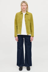 Loro PianaSuede Zip Button Up  Shirt