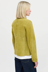 Loro PianaSuede Zip Button Up  Shirt