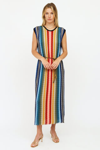 Loro Piana Multicolour Cordoba Midi Dress