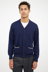 Loro PianaNavy Button Up Cardigan