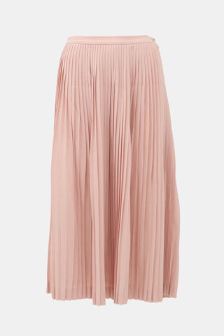 Loro Piana Wool Pleated Skirt