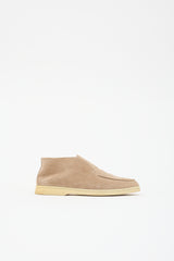 Loro Piana Suede Open Walk Ankle Boot