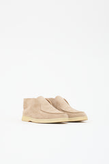 Loro Piana Suede Open Walk Ankle Boot