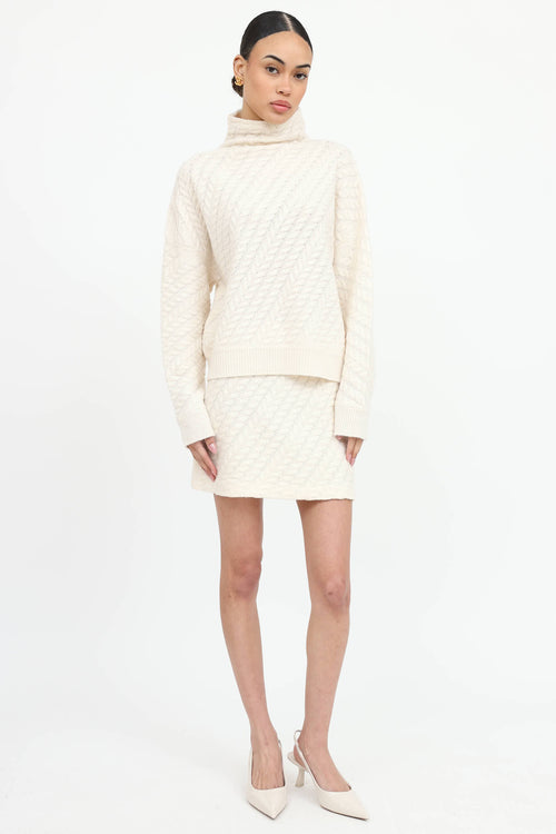 Cashmere Sweater & Skirt Co-Ord Set