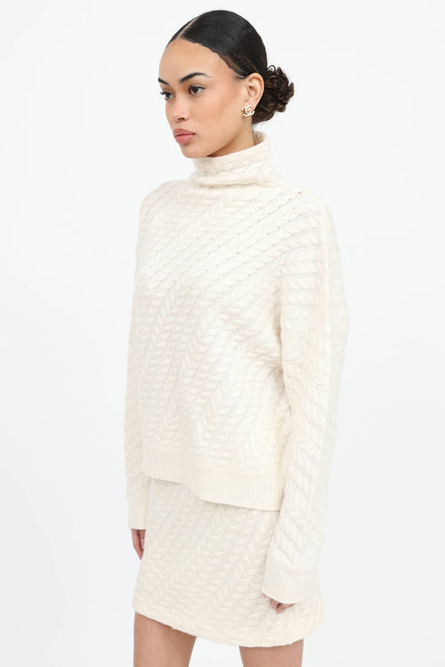 Cashmere Sweater & Skirt Co-Ord Set