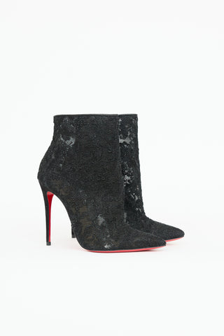 Christian Louboutin Lace Ankle Bootie