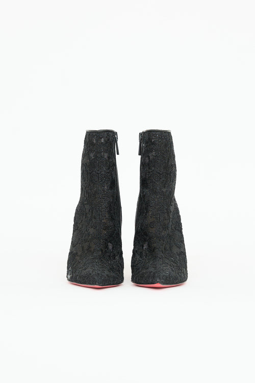 Christian Louboutin Lace Ankle Bootie