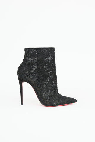 Christian Louboutin Lace Ankle Bootie