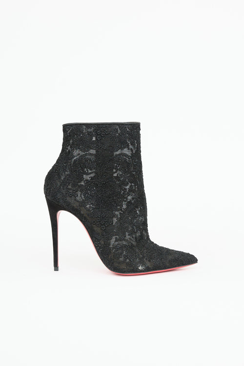Christian Louboutin Lace Ankle Bootie
