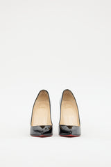 Christian Louboutin Black Patent Pigalle Follies 100 Heel