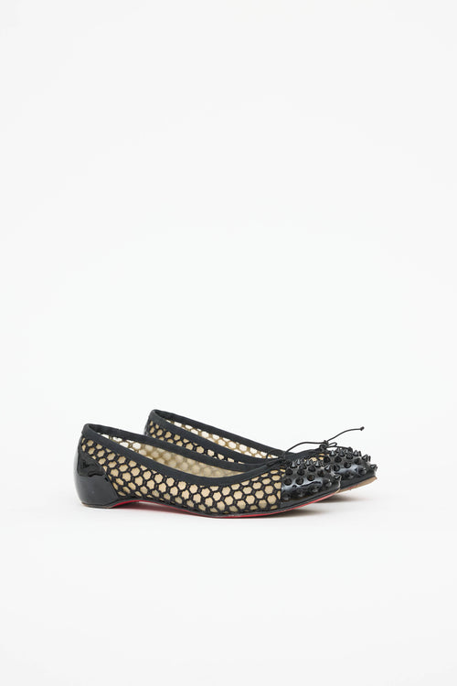 Christian LouboutinMesh & Stud Flat