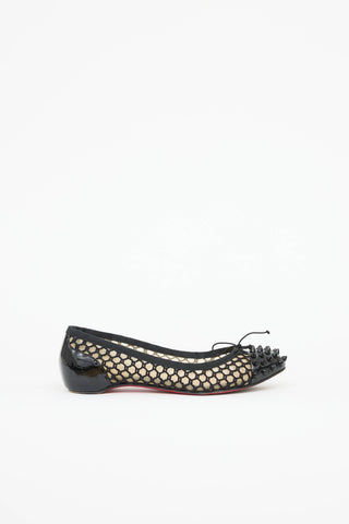 Christian LouboutinMesh & Stud Flat