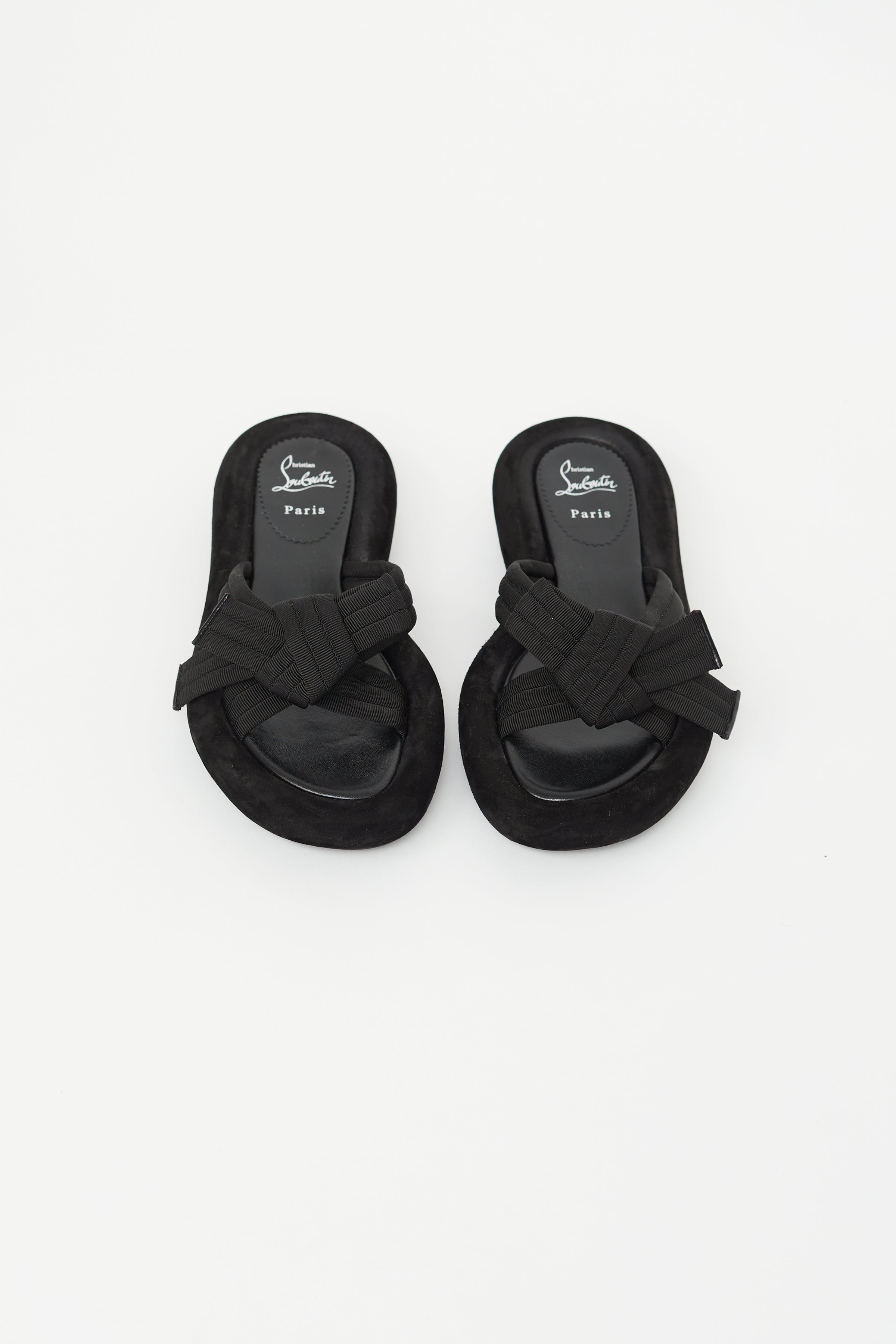 Christian Louboutin, Matriciasummer black suede sandals