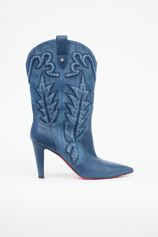 Christian Louboutin Denim Santiabooty Boot