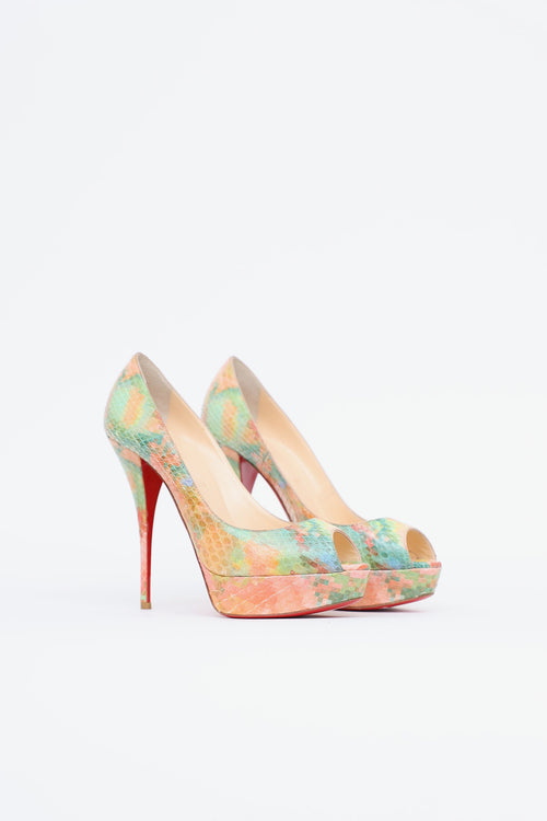 Christian Louboutin Embossed Pixel Torca Pump