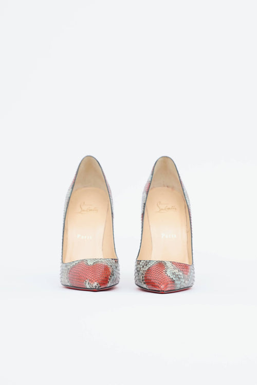 Christian Louboutin multicolour python So Kate pumps