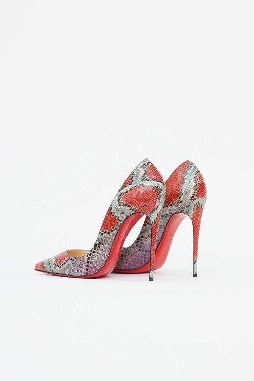 Christian Louboutin multicolour python So Kate pumps