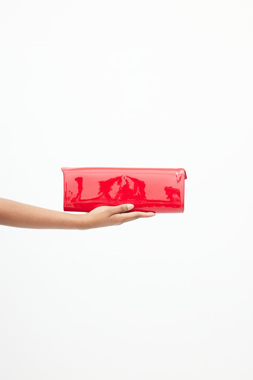 Christian Louboutin Red Patent So Kate Clutch