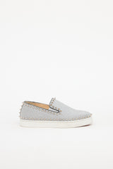 Christian Louboutin Glitter Pik Boat Slip On Sneaker