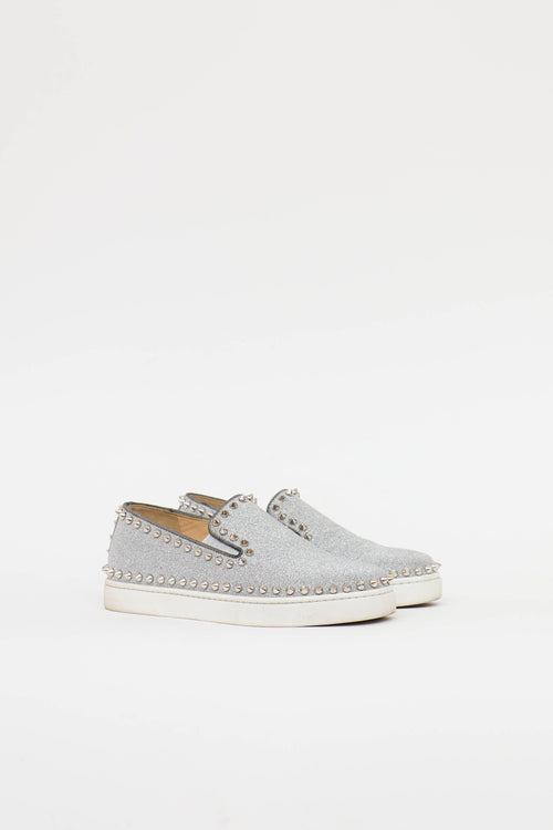 Christian LouboutinGlitter Pik Boat Sneaker