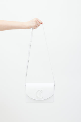 Christian Louboutin White Leather Loubi54 Bag