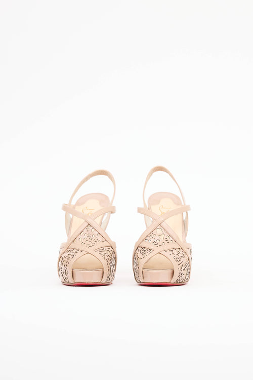 Christian LouboutinPatent Lasercut Sandal