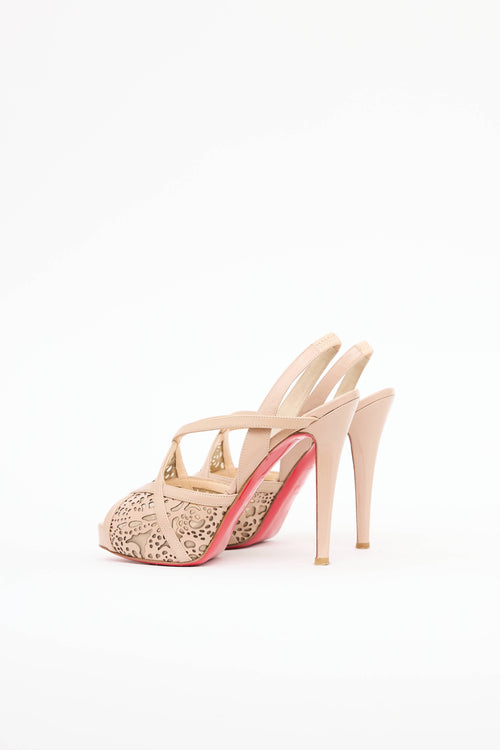 Christian LouboutinPatent Lasercut Sandal