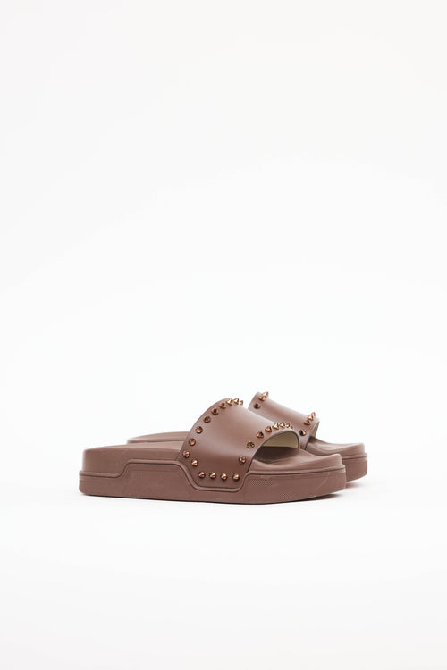 Christian LouboutinStud Pool Fun Slide