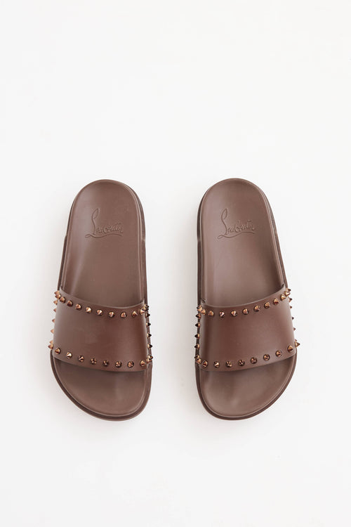 Christian LouboutinStud Pool Fun Slide