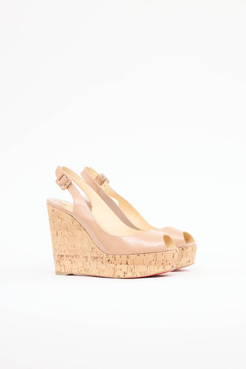 Christian LouboutinUne Plu Cork Wedge