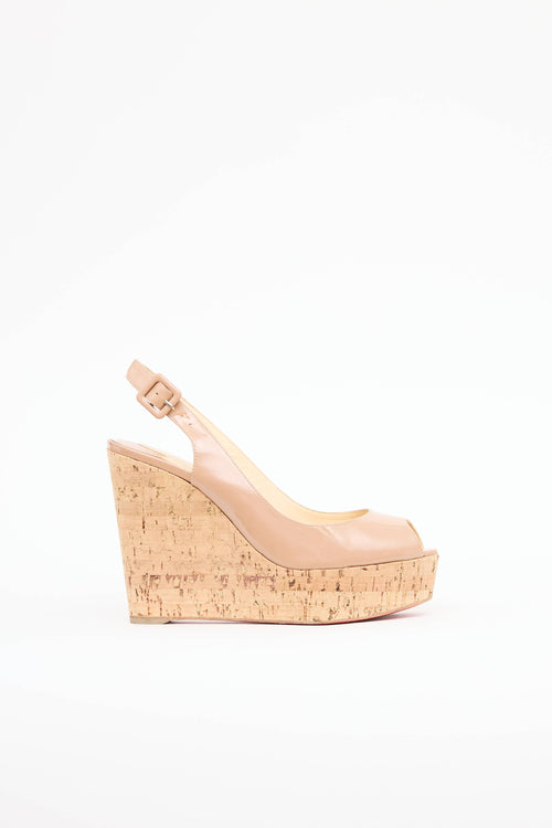 Christian LouboutinUne Plu Cork Wedge