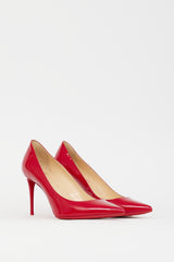 Christian Louboutin Red Patent Leather Kate 100 Pump
