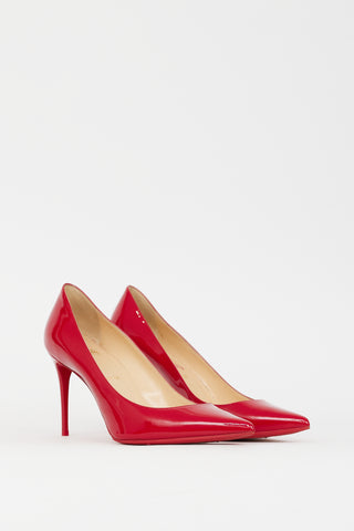 Christian Louboutin Red Patent Leather Kate 100 Pump