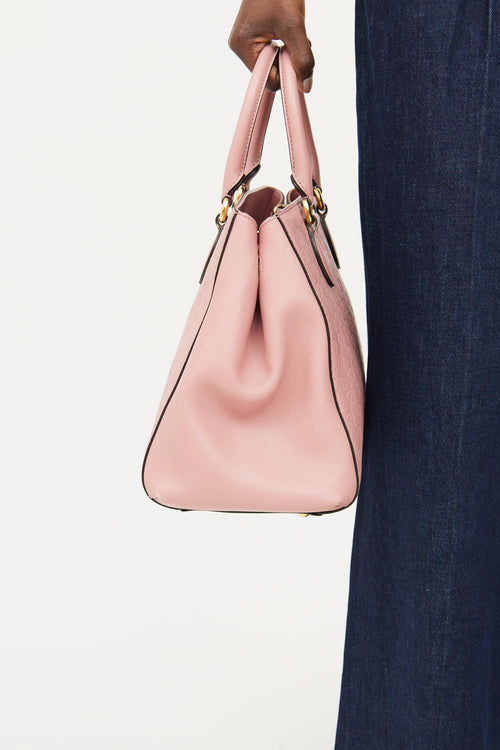 Gucci Pink Guccissima Top Handle Bag
