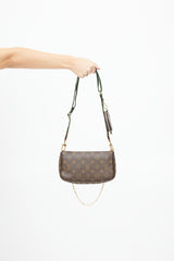 Louis Vuitton 2020 Brown & Green Monogram Multi Pochette Accessoires Bag