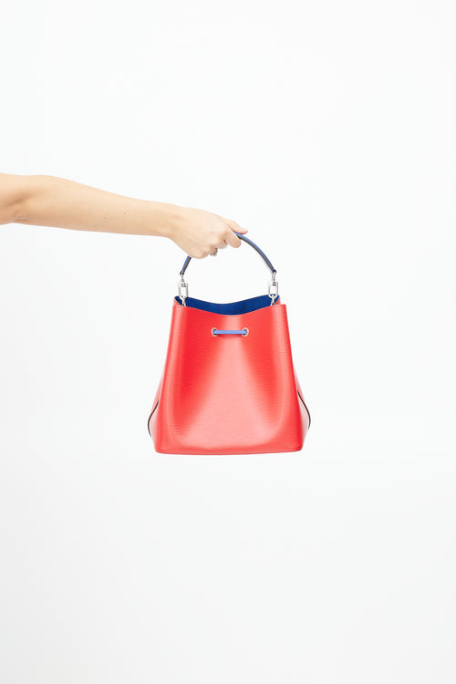 Louis Vuitton 2018 Red & Blue Epi Leather NéoNoé MM Bag