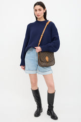 Louis Vuitton 1990 Monogram Saint Cloud Messenger Bag