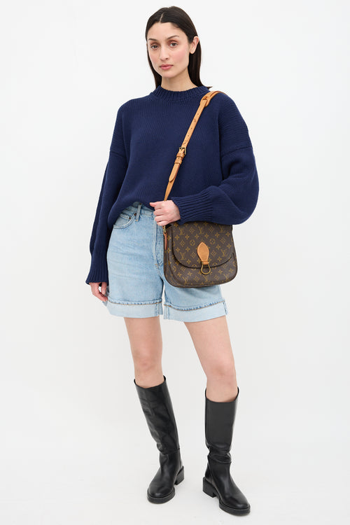 Louis Vuitton 1990 Monogram Saint Cloud Messenger Bag