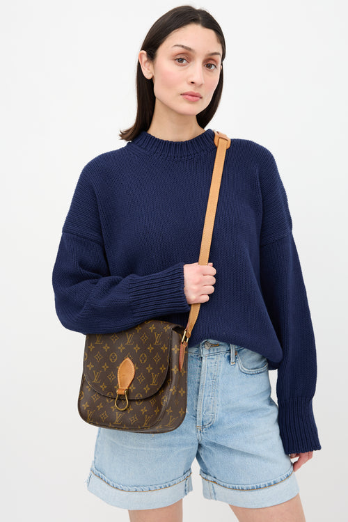 Louis Vuitton 1990 Monogram Saint Cloud Messenger Bag