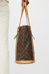 Louis Vuitton 1998 Brown Monogram Bucket GM Bag