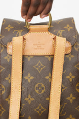 Louis Vuitton 1998 Brown Monogram Canvas Montsouris Backpack