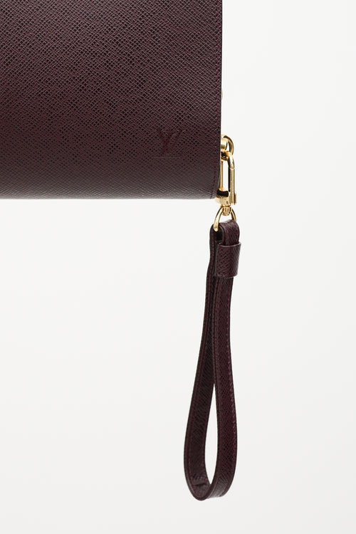 Louis Vuitton 1998 Taiga Leather Baikal Clutch