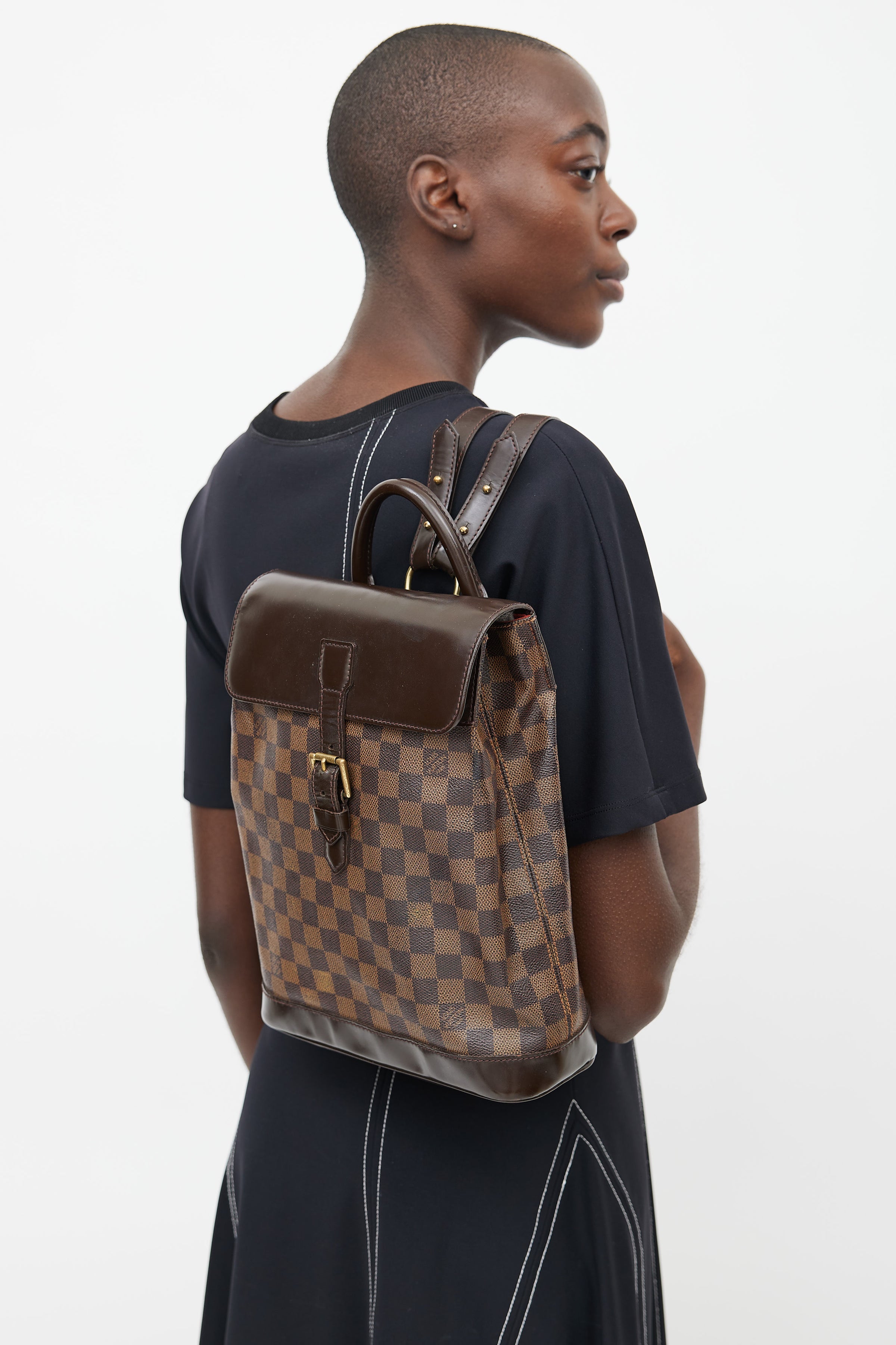 Louis Vuitton // 2000 Brown Damier Ebene Soho Backpack – VSP